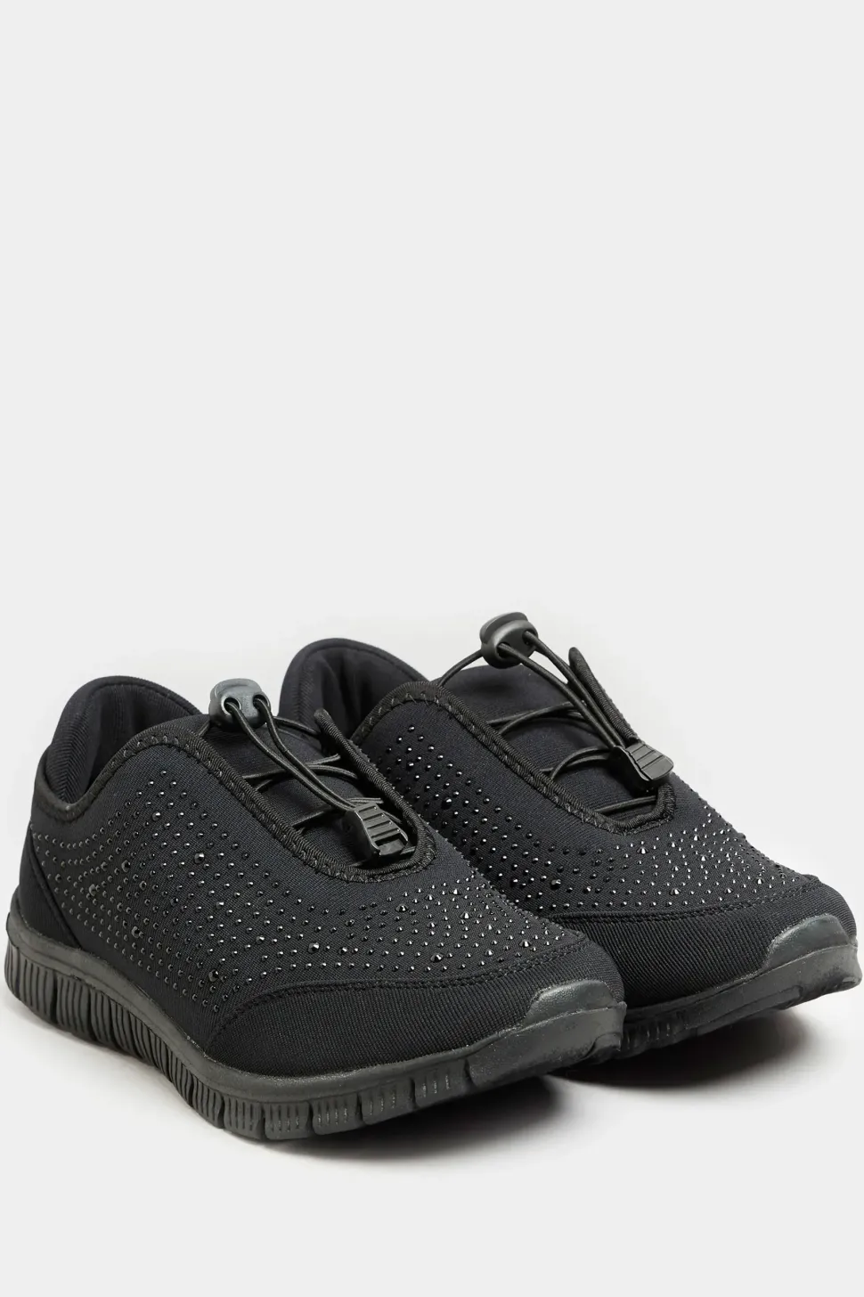 Wide and Extra Wide Fit Embellished Drawcord Trainers