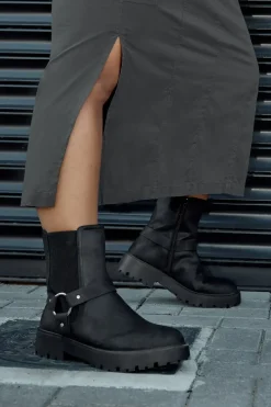 Wide Fit & Extra Wide Fit Chunky Biker Chelsea Boot
