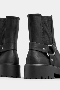 Wide Fit & Extra Wide Fit Chunky Biker Chelsea Boot