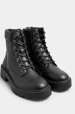 Wide Fit & Extra Wide Fit Chunky Lace Up Boots