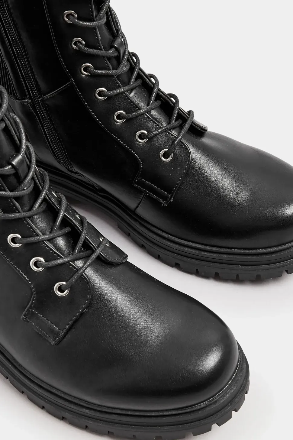 Wide Fit & Extra Wide Fit Lace Up Chunky Boots