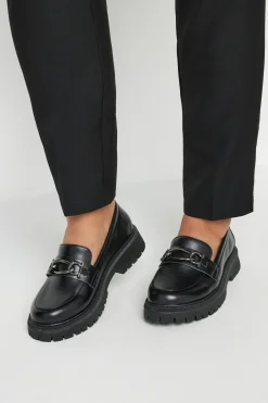 Wide Fit and Extra Wide Fit Chain Detail Chunky Loafers