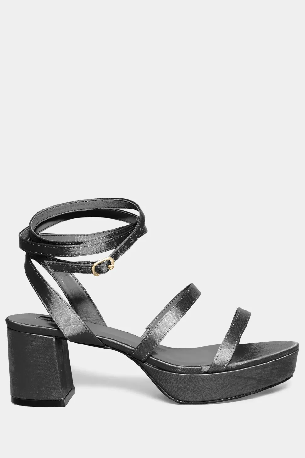 Wide Fit and Extra Wide Fit Satin Strappy Platform Heels