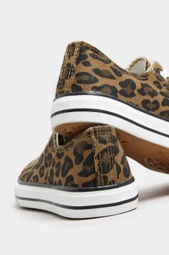 Wide Fit Canvas Low Trainer