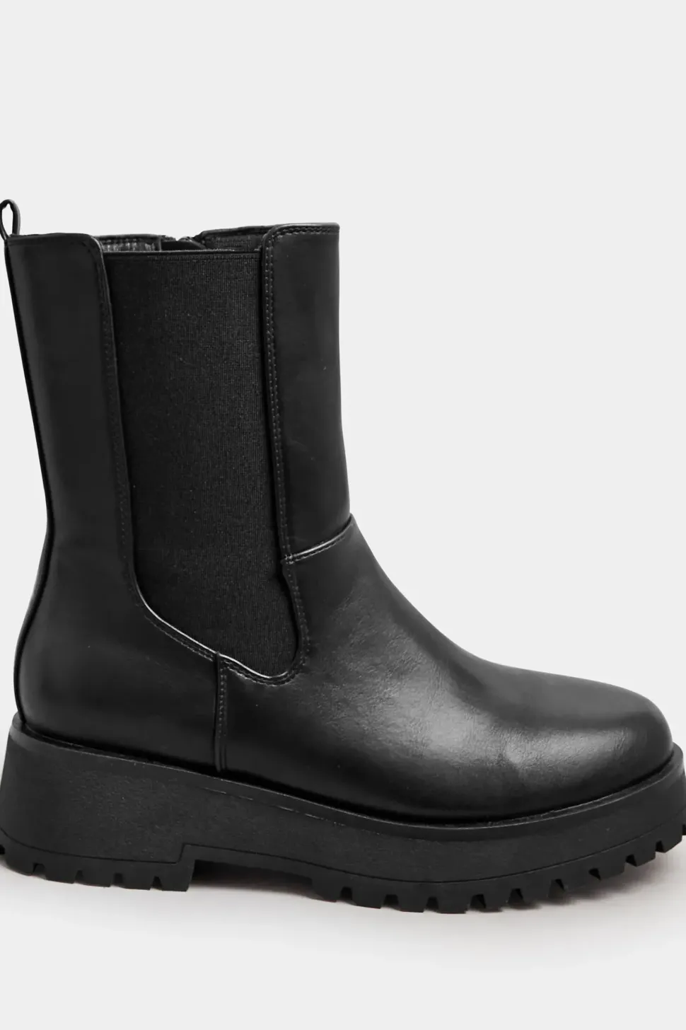 Wide Fit Chunky Wedge Chelsea Boots