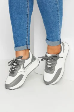 Wide Fit Contrast Chunky Trainers