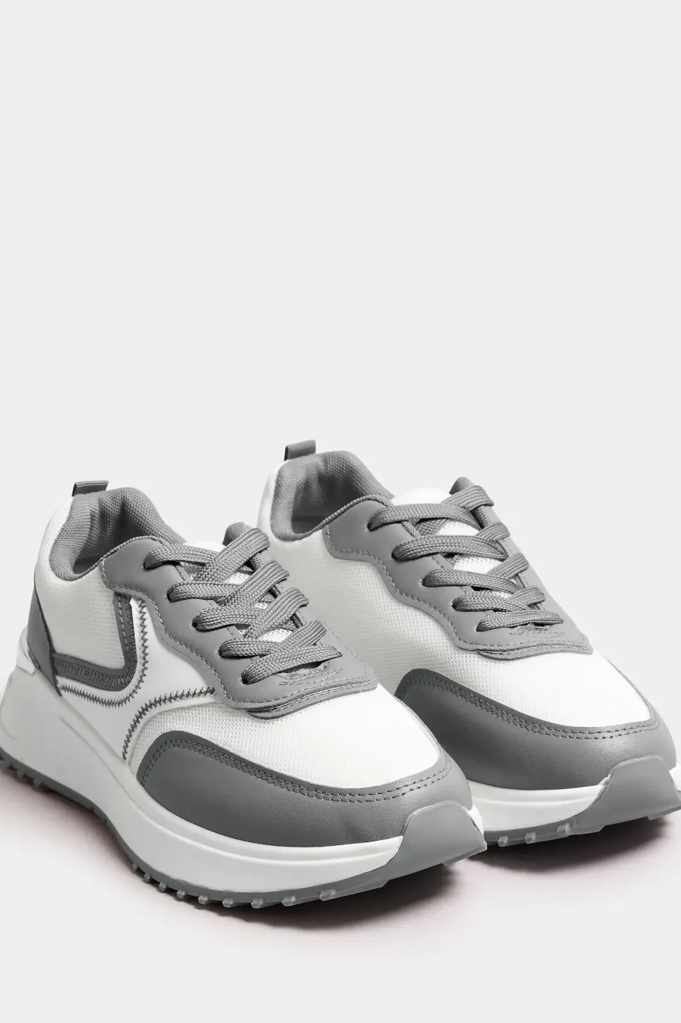 Wide Fit Contrast Chunky Trainers