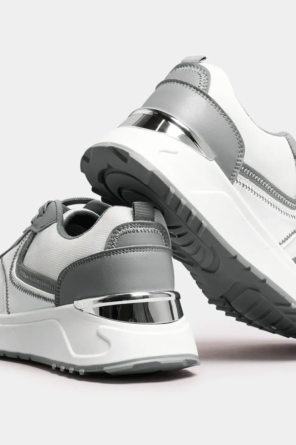 Wide Fit Contrast Chunky Trainers