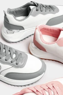 Wide Fit Contrast Chunky Trainers