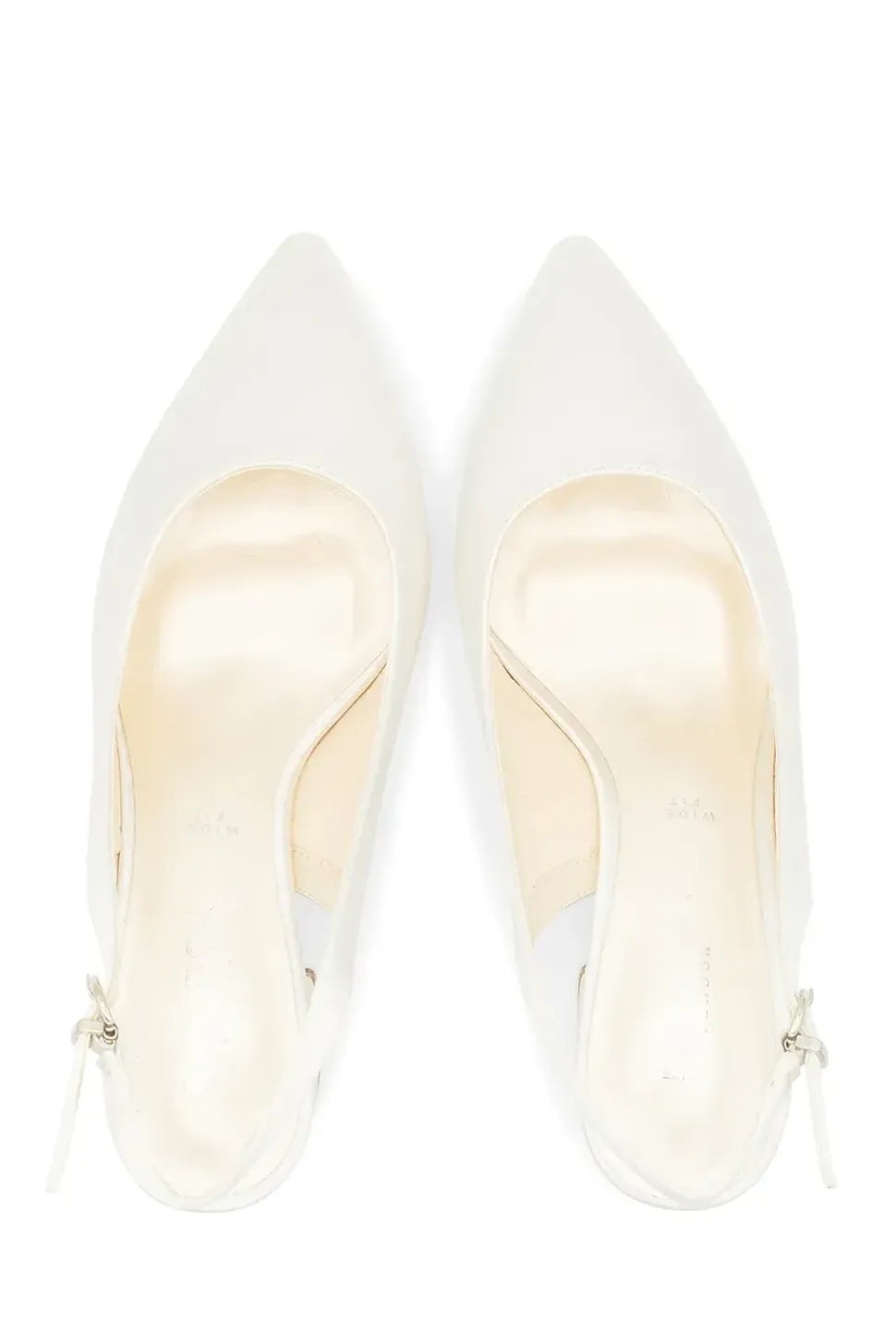 Wide Fit Dyeable Satin 'Bessy' Mid Block Heel Sling Back Court Shoe