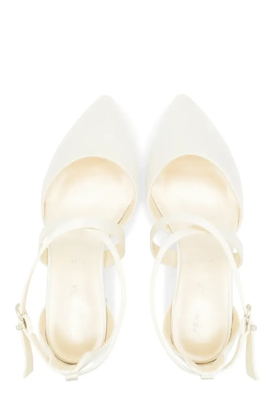Wide Fit Dyeable Satin 'Blanche' Mid Block Heel Court Shoes
