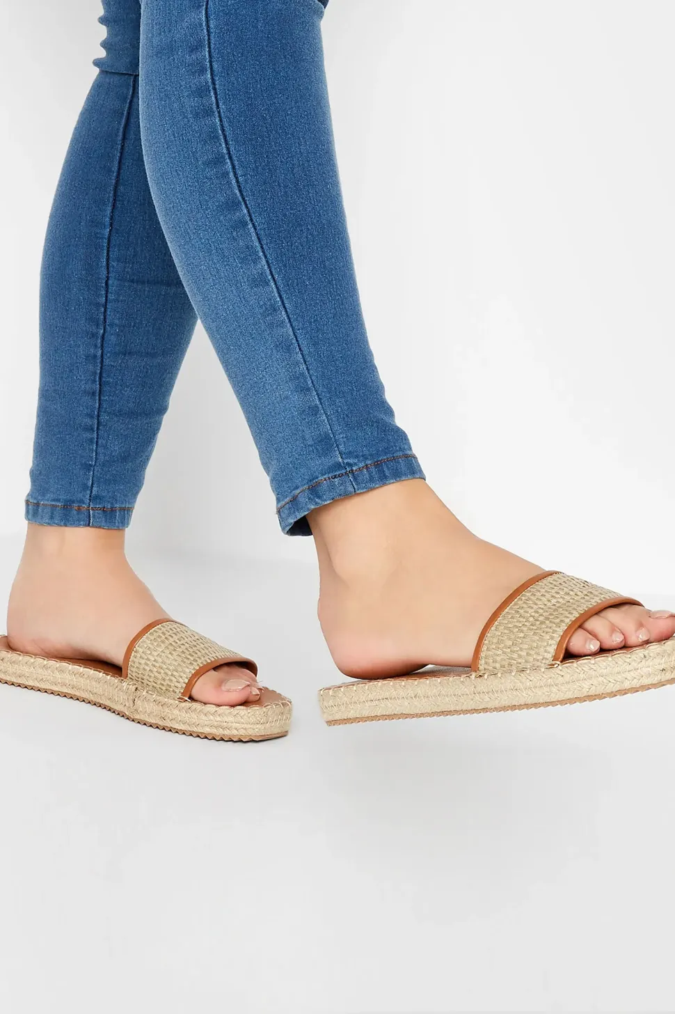 Wide Fit Espadrille Mules