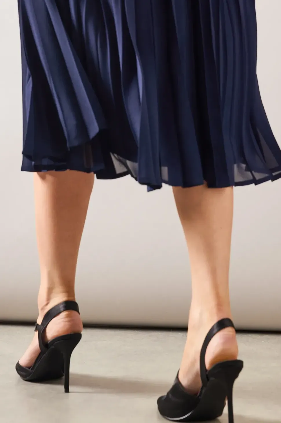 Wide Fit Everly Satin Asymmetric Pointed Stiletto High Heel Courts