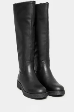 Wide Fit Faux Fur Lined Knee High Boots