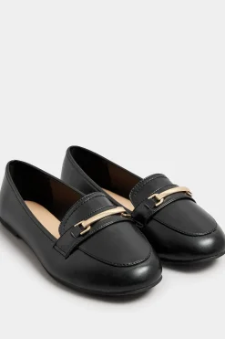 Wide Fit Faux Leather Loafers