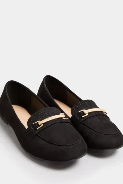 Wide Fit Faux Suede Loafers