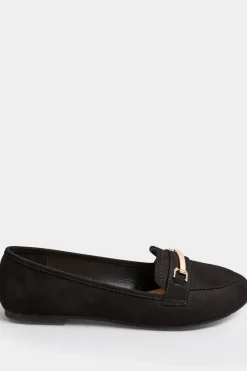 Wide Fit Faux Suede Loafers