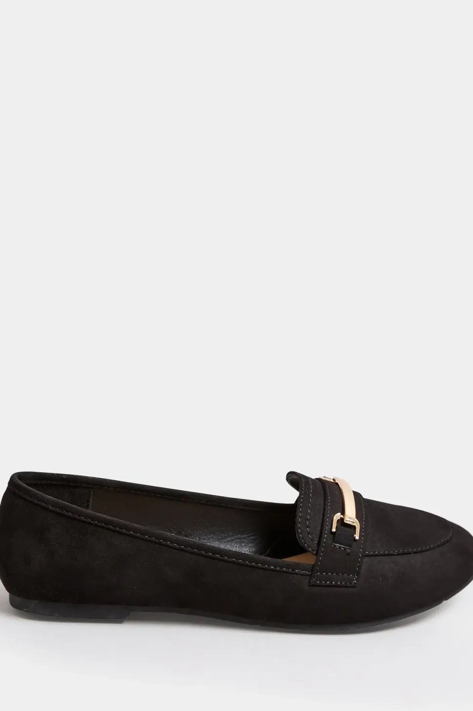 Wide Fit Faux Suede Loafers