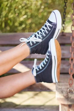 Wide Fit High Top Trainers