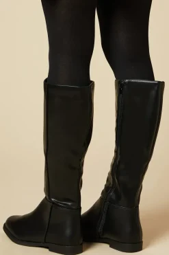 Wide Fit Karla Knee High Flat Boots