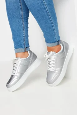 Wide Fit Lace Up Chunky Trainers