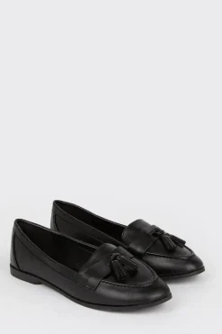 Wide Fit Lennie Tassel Loafers