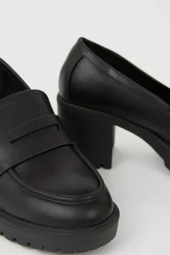 Wide Fit Lenny Heeled Loafers