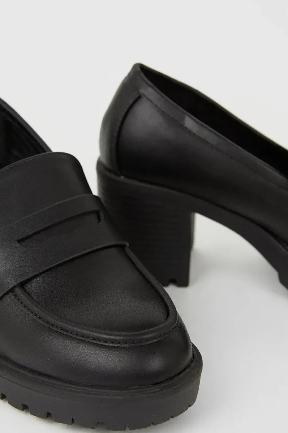 Wide Fit Lenny Heeled Loafers