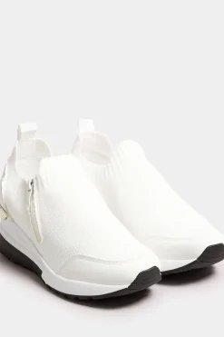 Wide Fit Metallic Trim Trainers