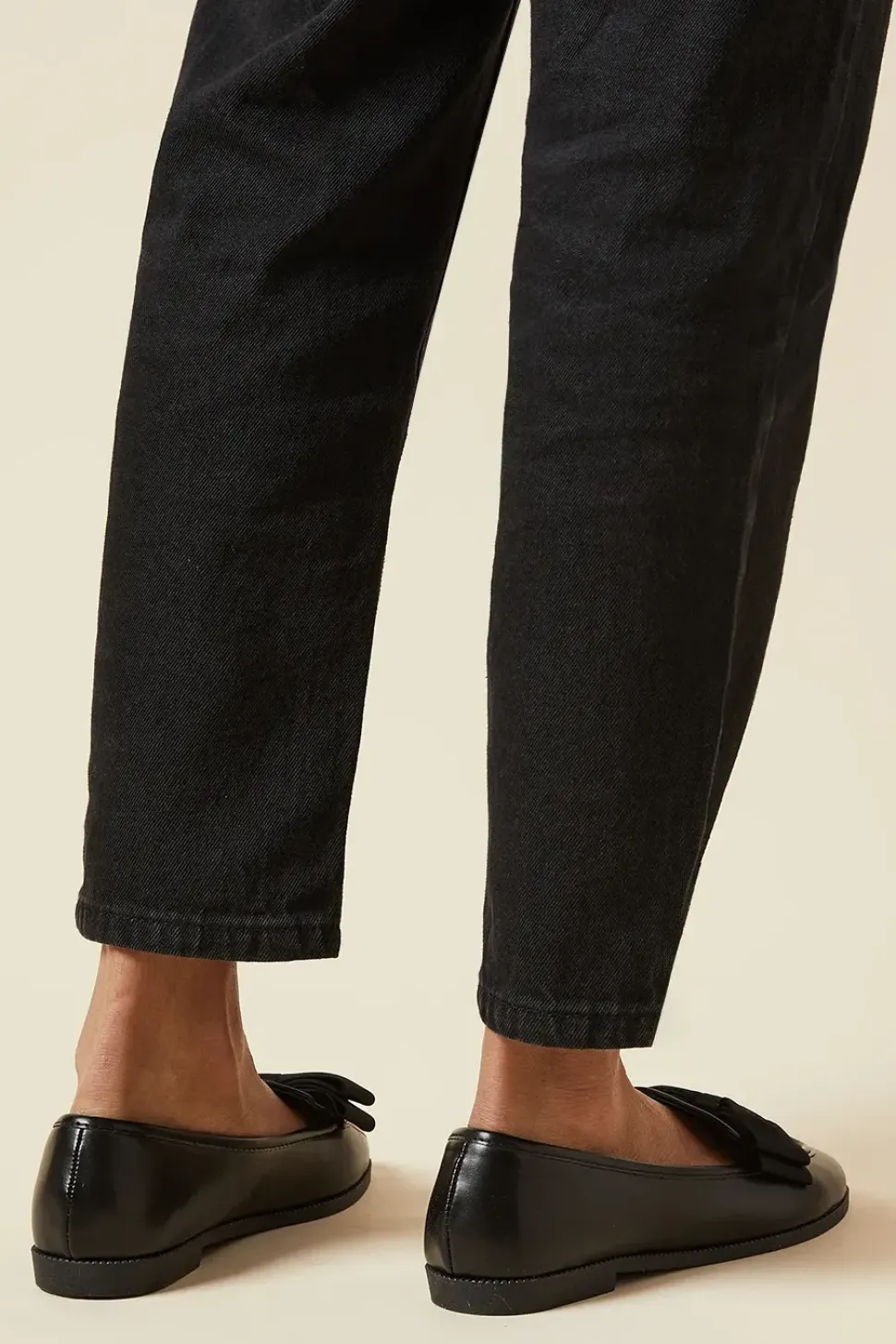 Wide Fit Nomi Bow Detail Loafers