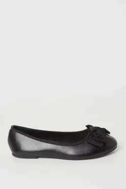 Wide Fit Palmer Knotted Bow Detail Ballerina