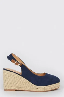 Wide Fit Rosalie Slingback Espadrille Wedges