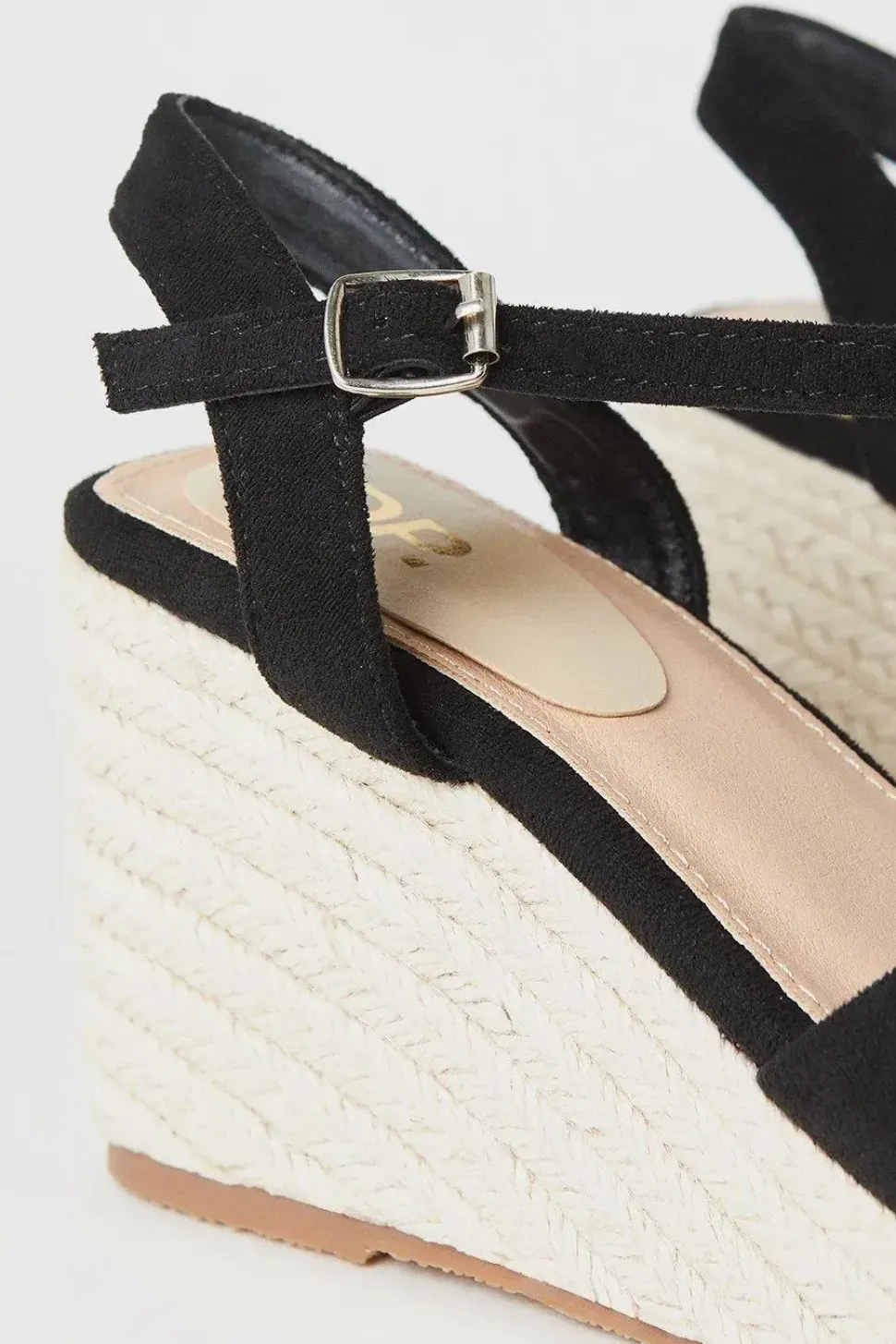 Wide Fit Rose Cross Strap Wedges