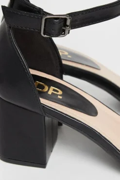 Wide Fit Serenity Mid Block Heel Sandals