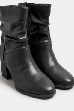 Wide Fit Slouch Ankle Boots