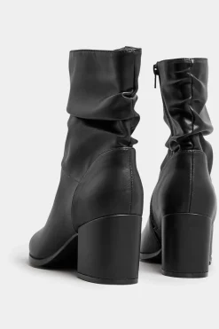 Wide Fit Slouch Ankle Boots