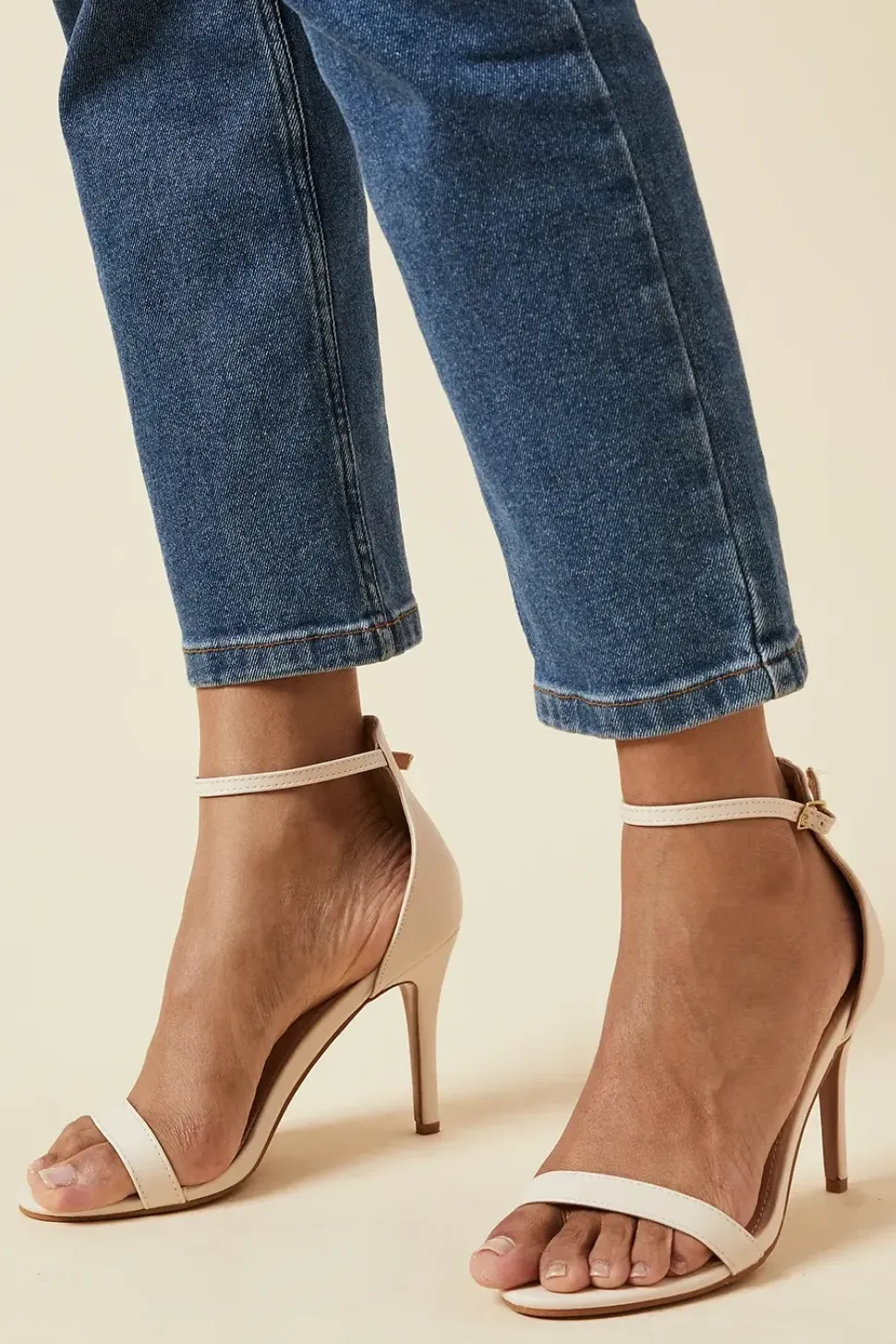 Wide Fit Tyla High Stiletto Barely There Heeled Sandals