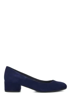 Wide Fit 'Bracket' Suede Court Shoes