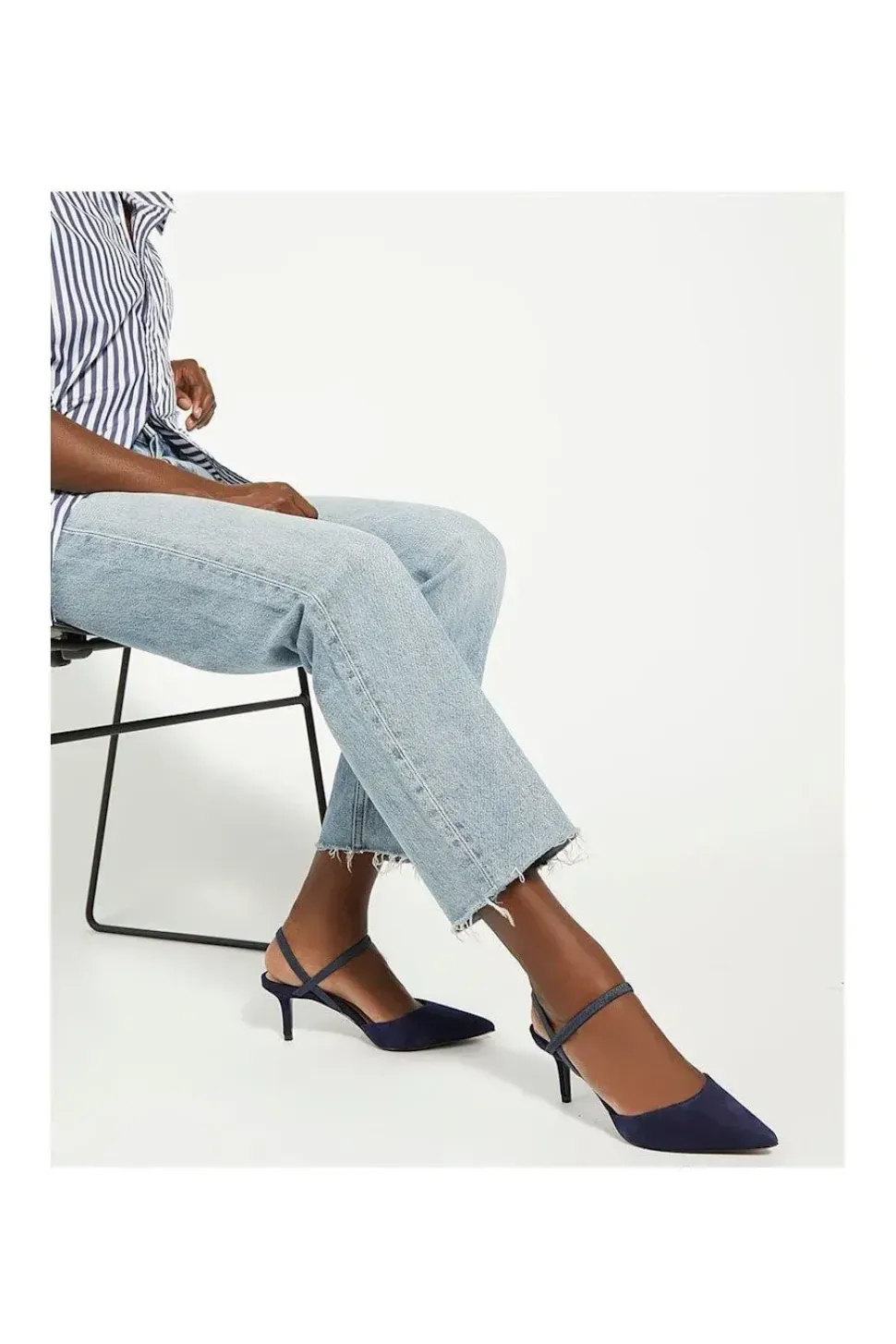Wide Fit 'Classical' Suede Strappy Heels