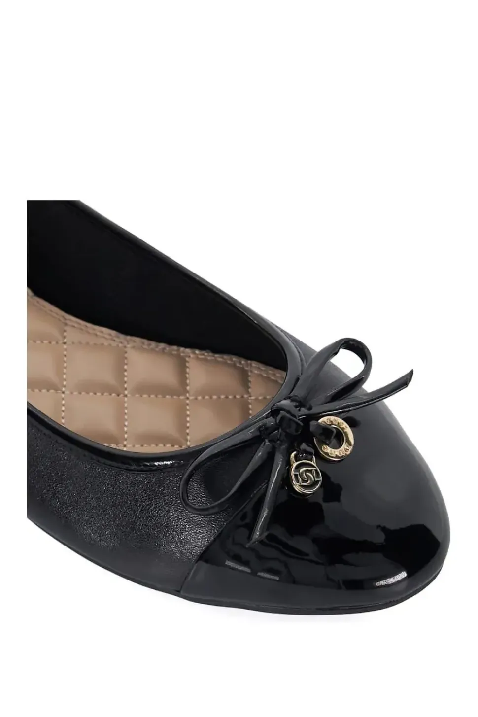 Wide Fit 'Hallo' Leather Ballet Pumps