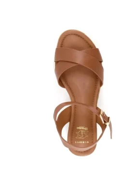 Wide Fit 'Linnie' Leather Sandals