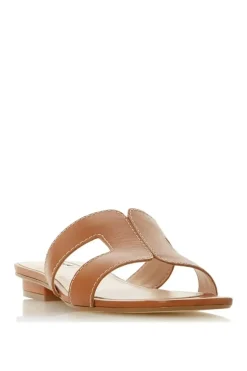 Wide Fit 'Loupe' Leather Sliders