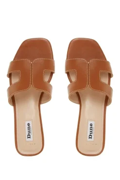 Wide Fit 'Loupe' Leather Sliders