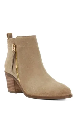Wide Fit 'Paicing' Suede Ankle Boots