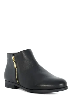 Wide Fit 'Pandias' Leather Ankle Boots
