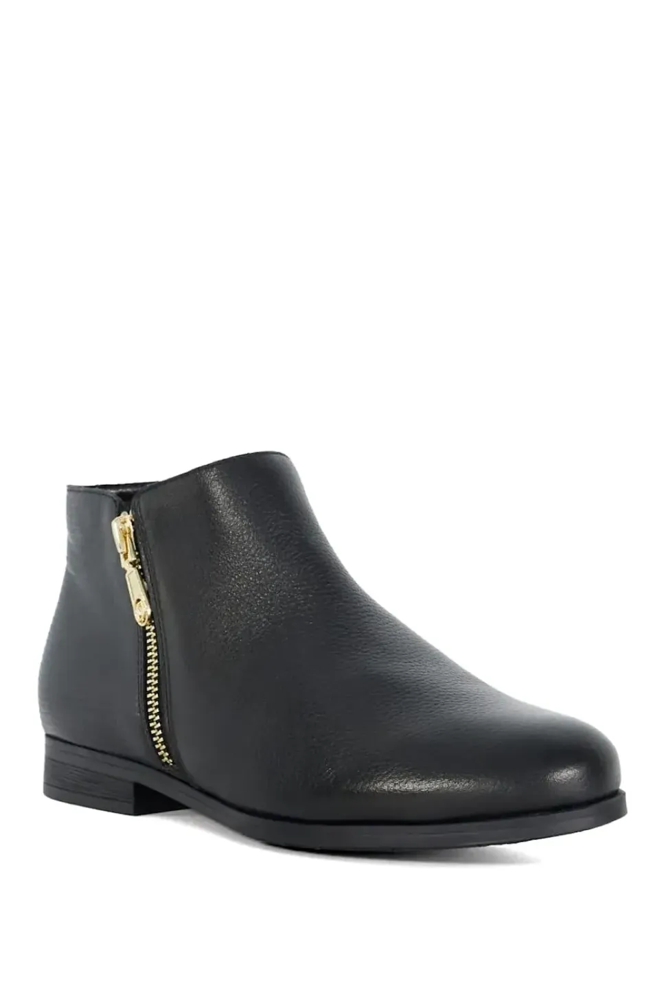 Wide Fit 'Pandias' Leather Ankle Boots