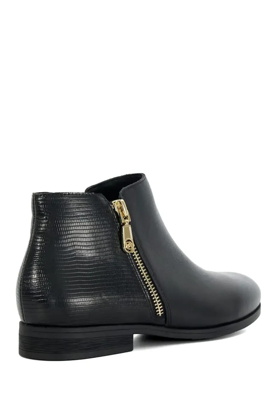 Wide Fit 'Pandias' Leather Ankle Boots