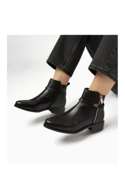 Wide Fit 'Pap' Leather Ankle Boots