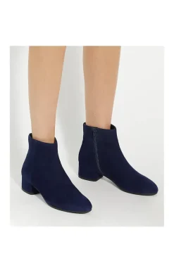 Wide Fit 'Pippie' Suede Ankle Boots