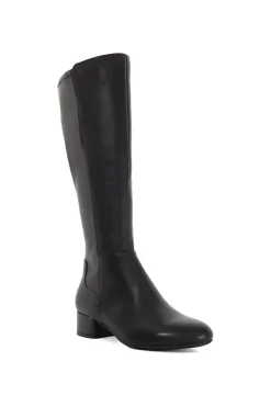 Wide Fit 'Tayla' Leather Knee High Boots